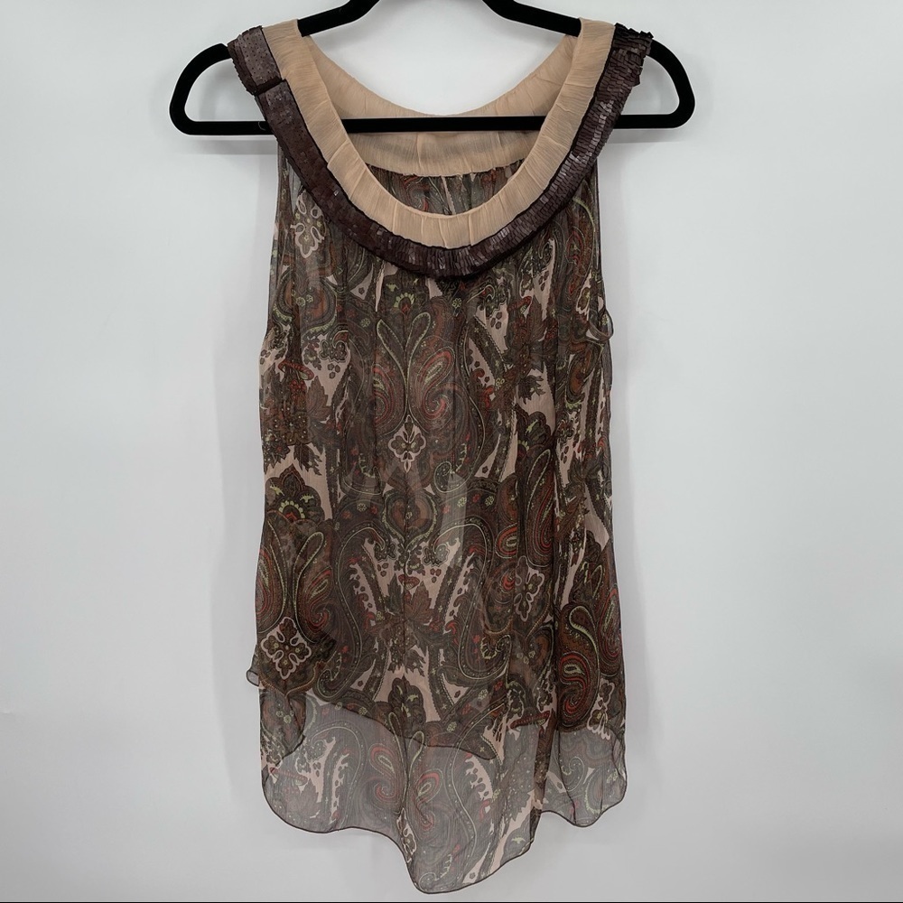 NEW! Rozae Nichols Paisley Silk Blouse - Picture 7 of 14